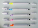 Highlighter and ball-point pen