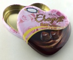 heart shape tin box