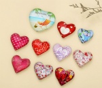 heart glass magnets